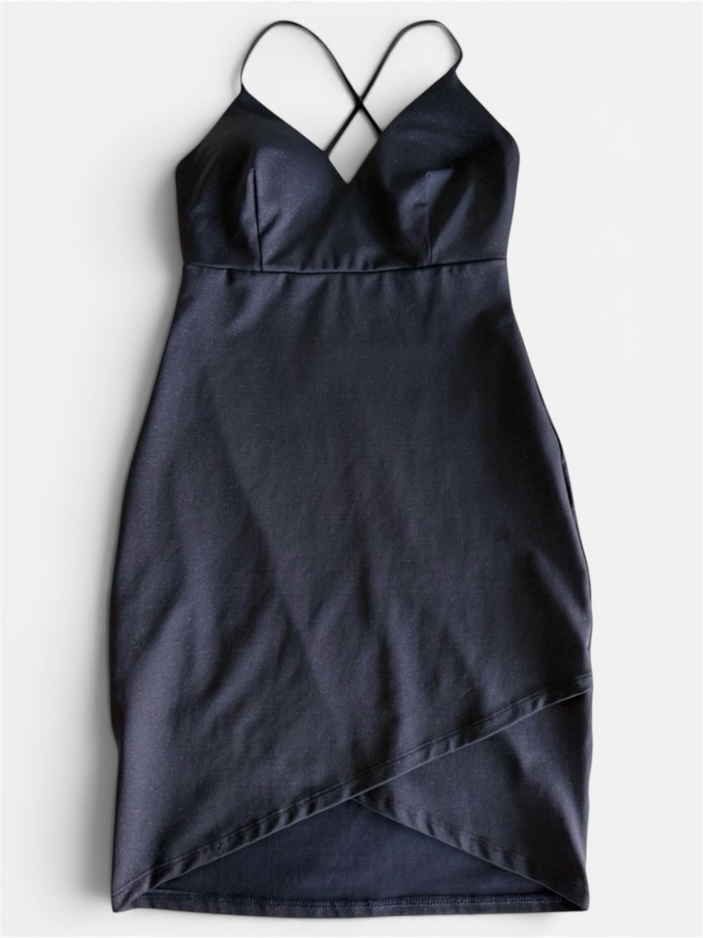 WINDSOR Deep Navy Glitter Strappy Dress - S